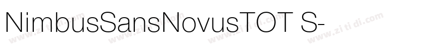 NimbusSansNovusTOT S字体转换